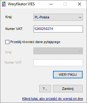 Weryfikator VIES